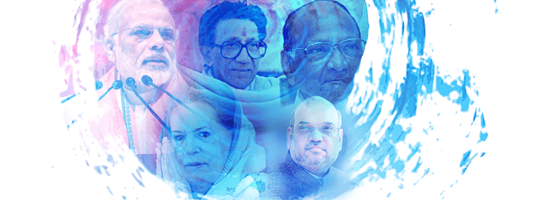 Colour-washed portraits of political leaders